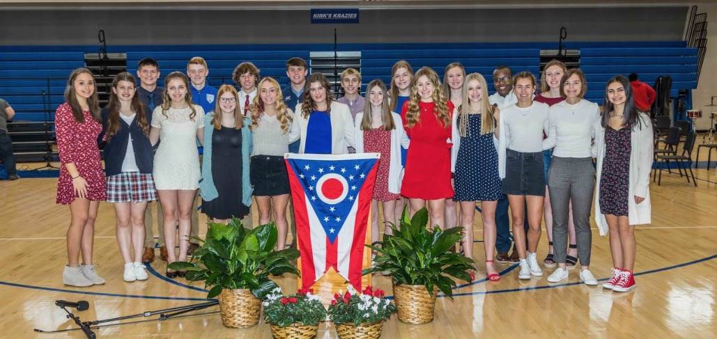 NHS students at Veterans Day Event 